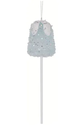 10" Blue Gumdrop Lollipop Ornament (Set of 3)