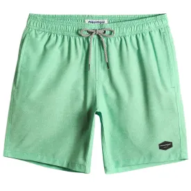 7 Inch Inseam Stretch Solid Swim Trunks