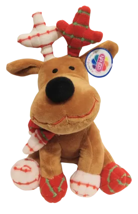 7.5" Christmas Moose plush