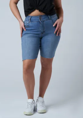 Angelina Raw Hem Denim Short