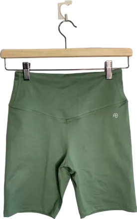 Anine Bing Green Blake Cycling Shorts Small