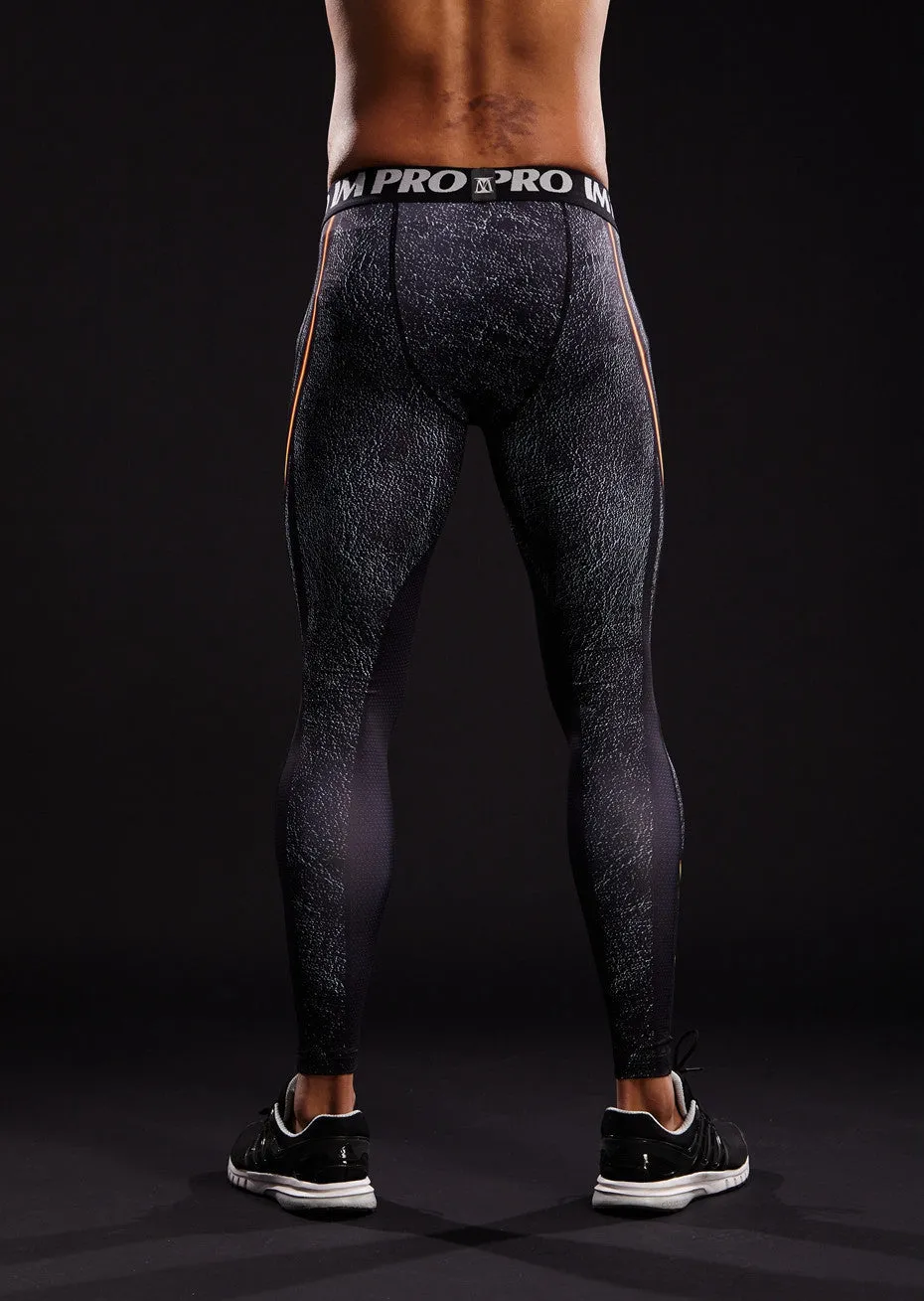 BLACK FLASH Compression Leggings/Pants for Men