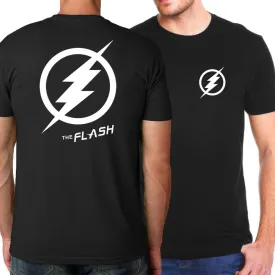 Black FLASH Logo Short Sleeve T-Shirt for Men