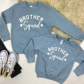 Brother Squad Star Sweatshirts Sky Blue (3-13 Years) (MRK X)