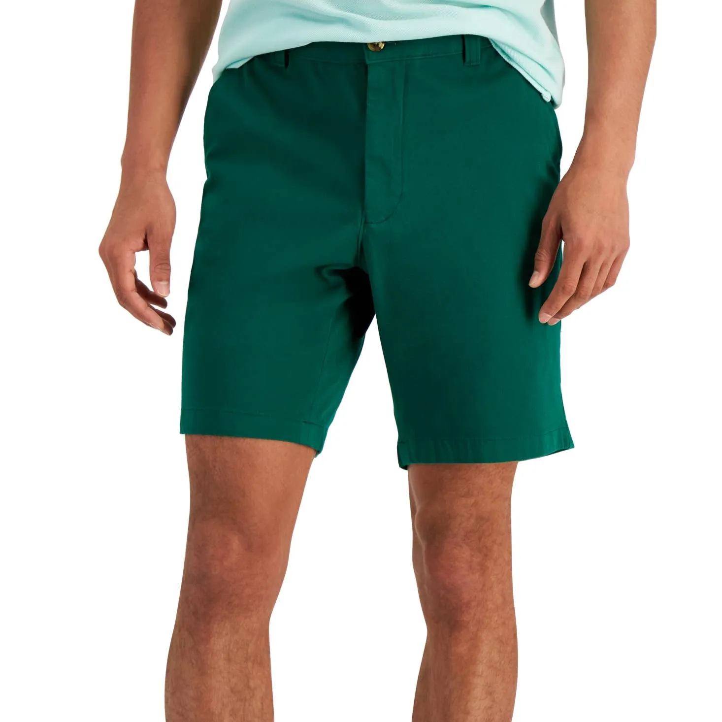 Club Room Men's Regular Fit Stretch Shorts, "Pine Green", Size 40, NWT!