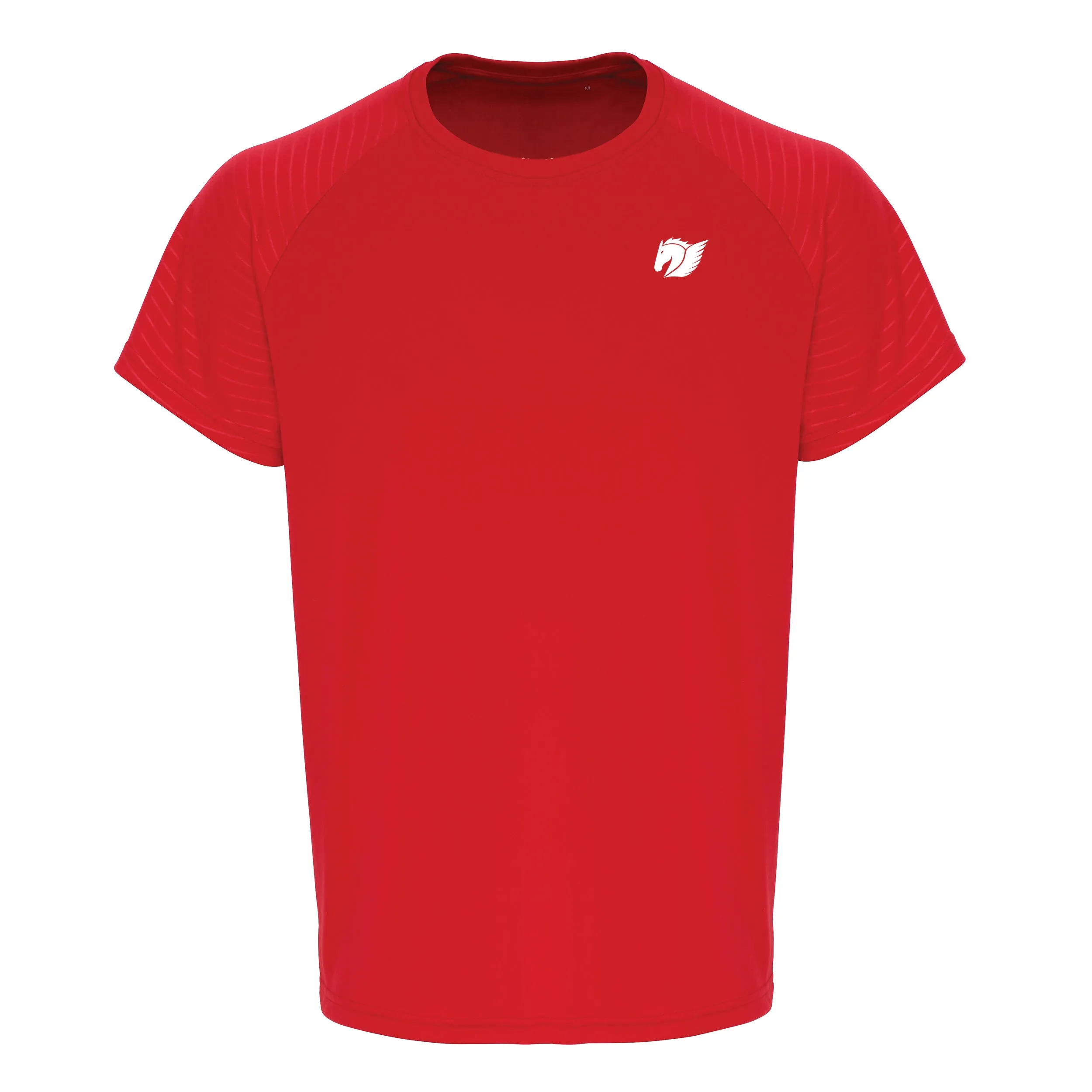 Embossed Sleeve Training Tee - Fire Red