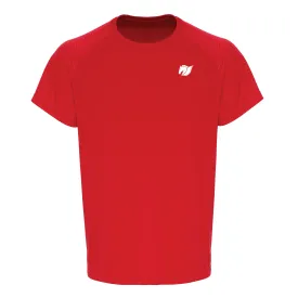 Embossed Sleeve Training Tee - Fire Red