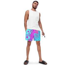 Evaporate Paint Splatter Men's Swim Trunks