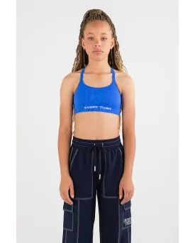 Every Turn Wild Energy Seamless Crop Top - Girls - Blueberry