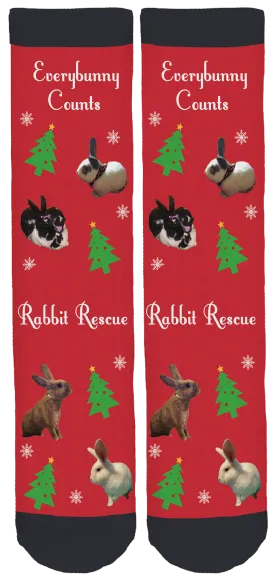 Everybunny Counts Holiday Crew Socks