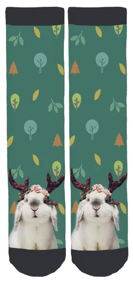 Exempel the Bunny Crew Socks