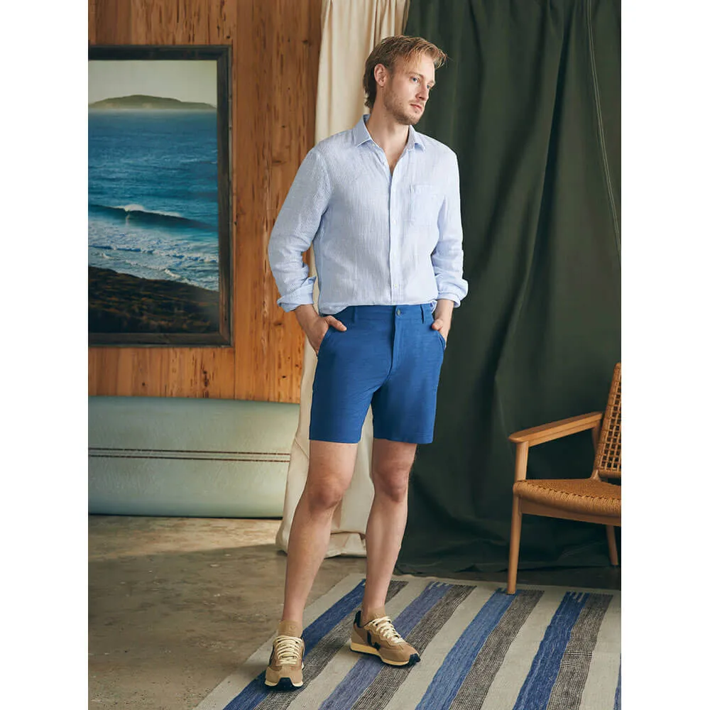 Faherty 7-Inch Belt Loop All Day Shorts - Navy