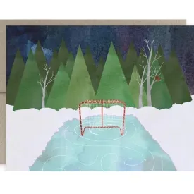 Hockey Rink Holiday Card