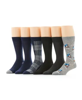 Holiday Penguin Mix 6-Pack Socks