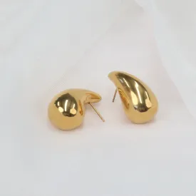 Pha | Gold Plated Bubble Drop Statement Earrings