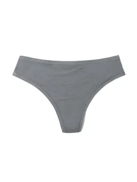 PlayStretch™ Natural Rise Thong So Coal Grey