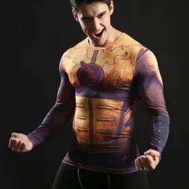 REVERSE FLASH Compression Shirt for Men (Long Sleeve)