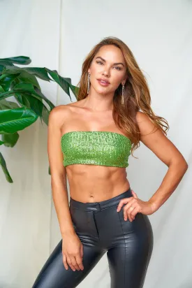 Shimmer Life Sequin Crop Top