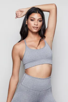 THE SEAMLESS FIT SPORTS BRA | HEATHER GREY001